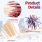 100pcs 4th of July Cocktail Picks,Patriotic Firework Bamboo Toothpicks Sticks for Appetizers Fruit Food Cake Independence Day Party Decoration Supply,Red White and Blue